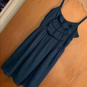 Turquoise/teal silky dress